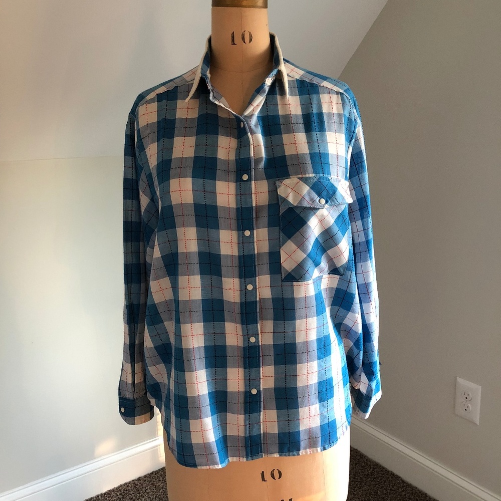 Vintage Women's Wrangler Plaid Shirt